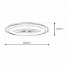 Plafoniera LED ARIA WHITE 38W z wentylatorem