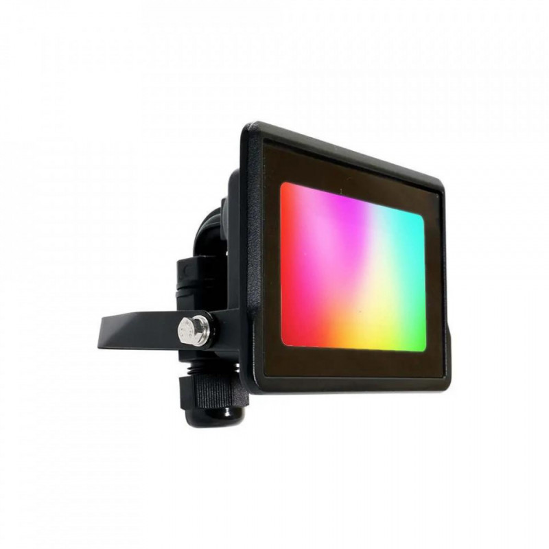 Projektor LED WiFi V-TAC 10W Czarny Z MUFĄ SMART Amazon Alexa Google Home VT-5181 RGB+3000K-6400K 725lm