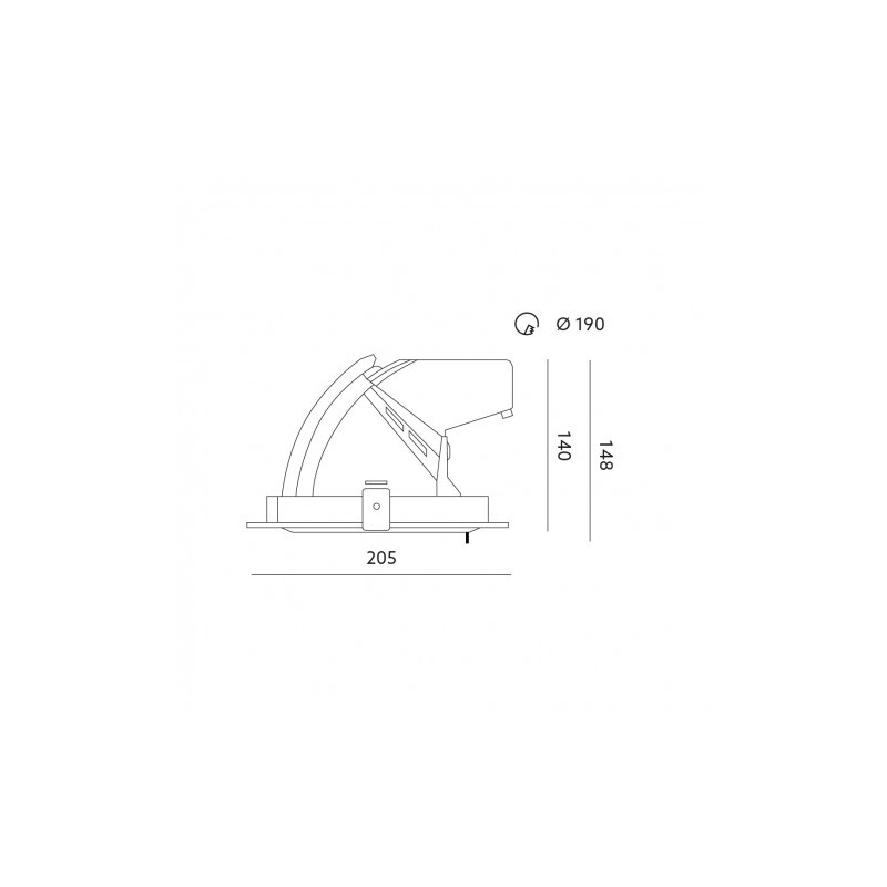 Oprawa LED NEXPULLOUT NP2 40W 24° 3000K CZARNA