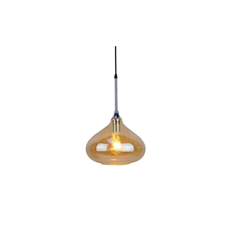 Oprawa Wisząca V-TAC Modern Bursztyn Szkło Sleek Transparent fi280mm VT-7281