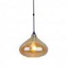 Oprawa Wisząca V-TAC Modern Bursztyn Szkło Sleek Transparent fi280mm VT-7281