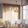 Oprawa Wisząca V-TAC Modern Bursztyn Szkło Sleek Transparent fi280mm VT-7281
