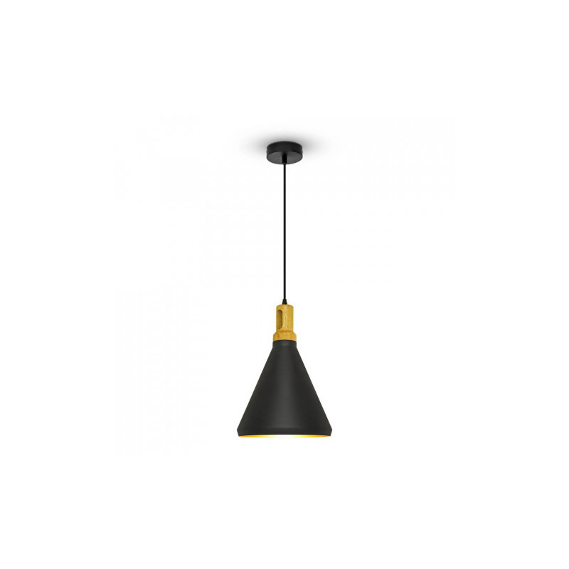 Oprawa Wisząca V-TAC Modern Drewnoen Top Czarny Color VT-7525