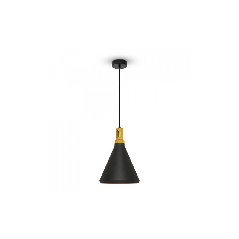 Oprawa Wisząca V-TAC Modern Drewnoen Top Czarny Color VT-7525