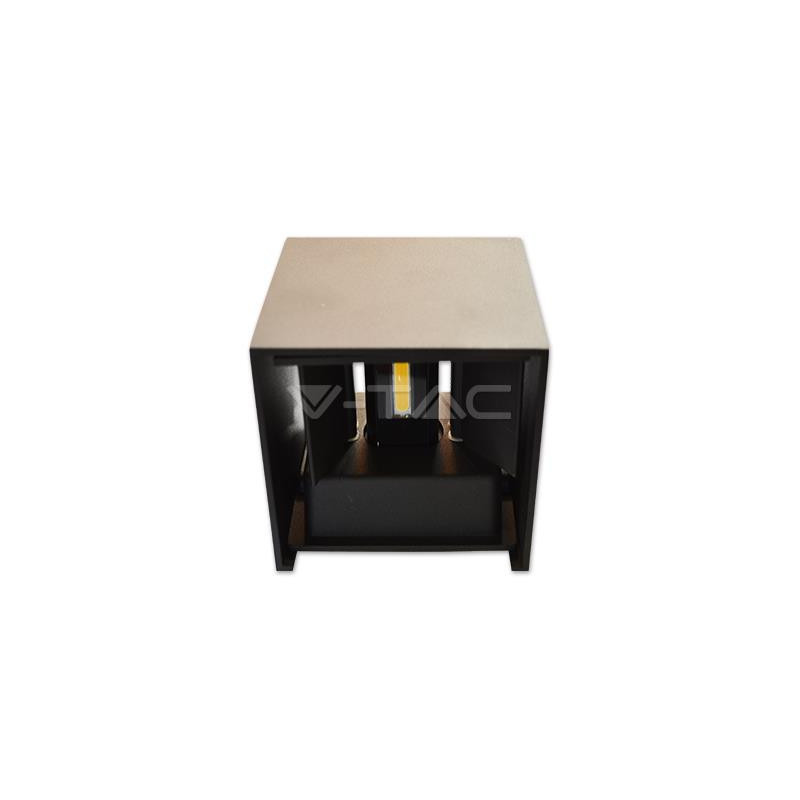Kinkiet Góra/Dół Czarny Kwadrat IP65 VT-759 3000K SKU 7078