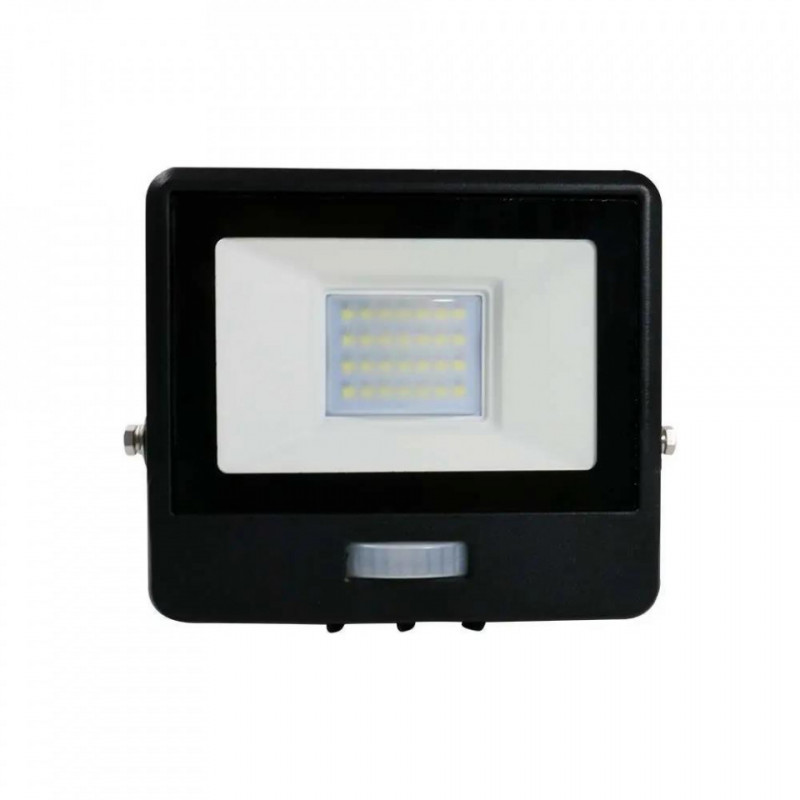 Projektor LED V-TAC 20W Czujnik Ruchu Czarny VT-128S 5 Lat Gwarancji