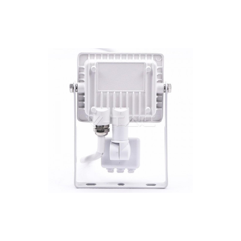 Halogen zewnętrzny LED V-TAC 10W SAMSUNG CHIP Czujnik Ruchu Funkcja Cut-OFF Biały VT-10-S 3000K 800lm 5 Lat Gwarancji