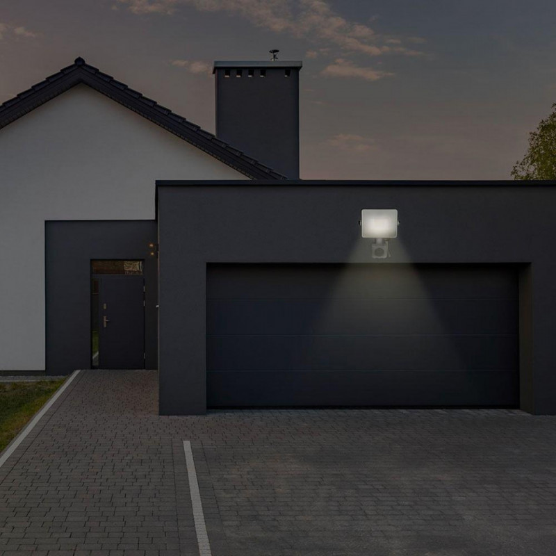 Halogen zewnętrzny LED V-TAC 10W SAMSUNG CHIP Czujnik Ruchu Funkcja Cut-OFF Biały VT-10-S 3000K 800lm 5 Lat Gwarancji