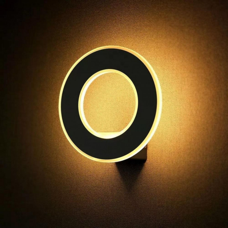 Oprawa Ścienna V-TAC 9W LED Wall Light Czarny VT-710 4000K IP20 990lm