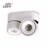 Oprawa LAHTI MINI DIM BIAŁA 2X9W barwa CIEPŁOBIAŁA (ściemnialna)