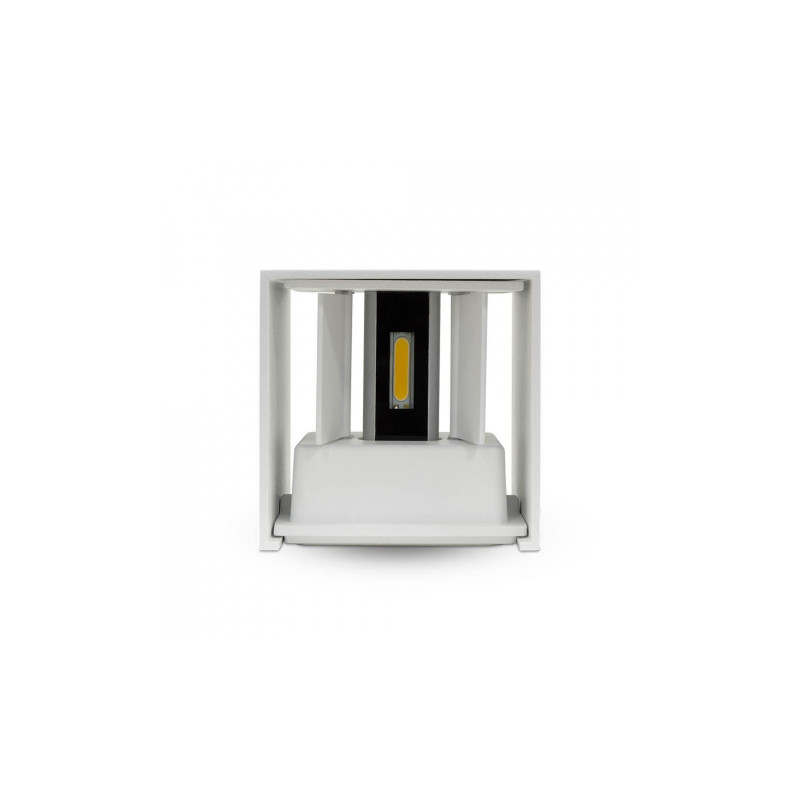 Kinkiet Góra/Dół Biały Kwadrat IP65 VT-759 4000K SKU 7088