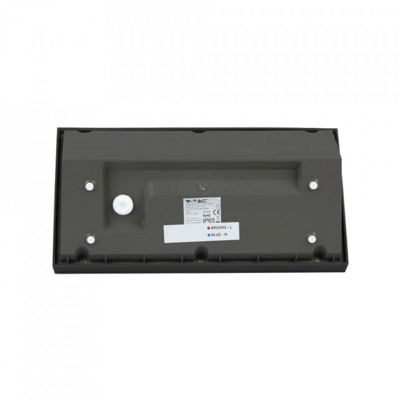 Oprawa Ścienna V-TAC 20W LED Ukośna Czarna IP65 VT-8055 6400K 2045lm