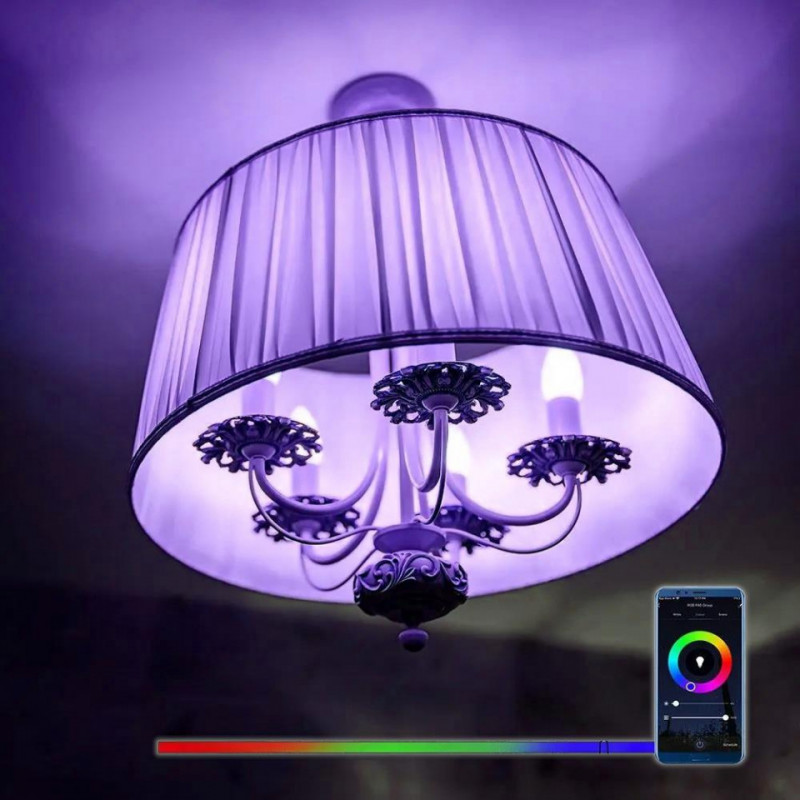 Żarówka LED WiFi V-TAC 4.8W E14 Kulka P45 SMART Amazon Alexa i Google Home VT-5154 RGB+2700K-6400K 450lm