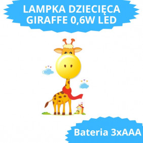 LAMPKA DZIECIĘCA GIRAFFE 0,6W LED