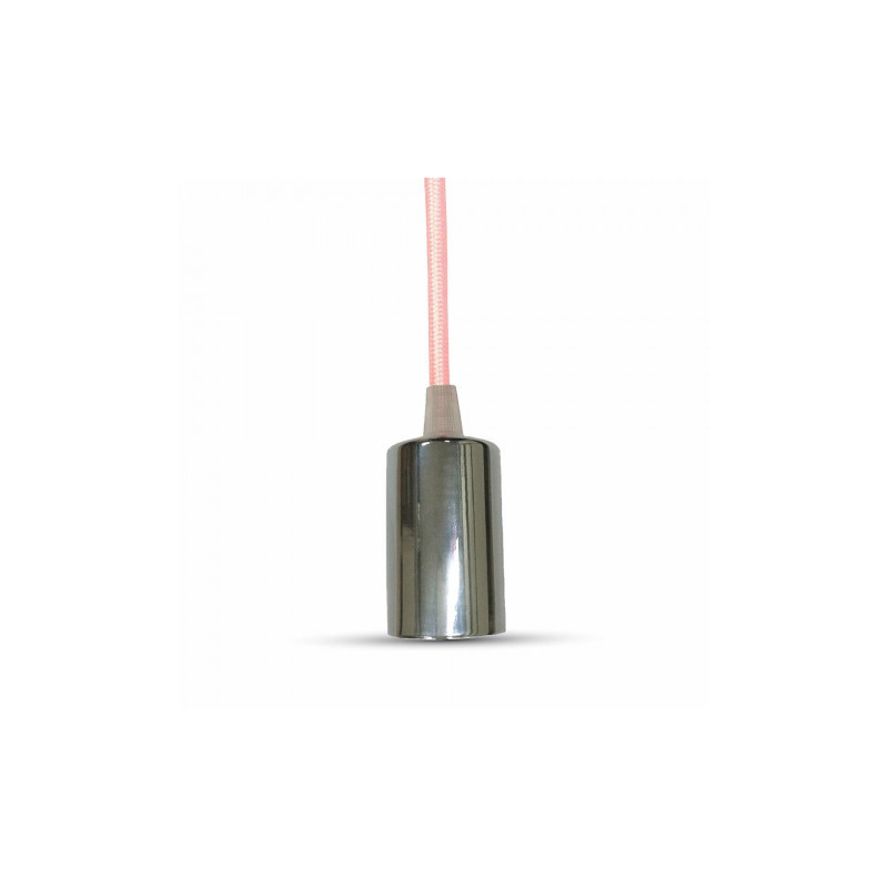 Oprawa Wisząca V-TAC Chrom Metal Cup Różowy VT-7338