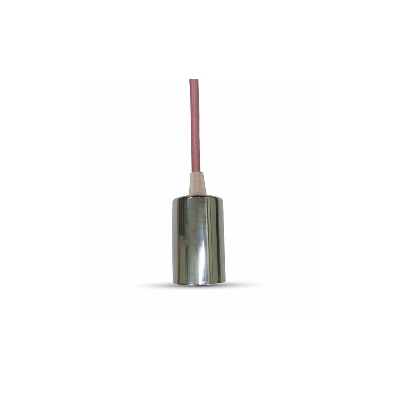 Oprawa Wisząca V-TAC Chrom Metal Cup Różowy VT-7338