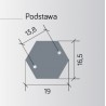 Kule z koszykiem 200 SU-MA - stojąca lampa ogrodowa - klosz przydymiony 152cm E27 1x60W