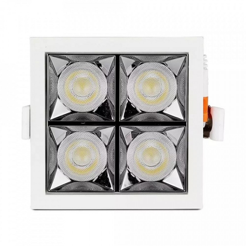 Oprawa V-TAC Downlight SAMSUNG CHIP 16W UGR19 CRI90+ 36st 4000K VT-2-16 1280lm 5 Lat Gwarancji