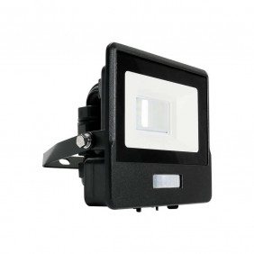 Projektor LED V-TAC 10W Czujnik Ruchu Czarny VT-118S 5 Lat Gwarancji