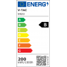 Halogen LED V-TAC 200W Czarny 6400K EVOLUTION 160LM/W 32000lm VT-49261 5 Lat Gwarancji