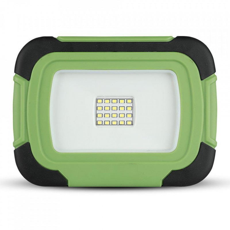 Halogen LED V-TAC 10W Ładowalny USB SAMSUNG CHIP Funkcja SOS 700lm 3,7V Li-Ion IP44 6400K VT-11-R