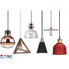Oprawa Wisząca Modern V-TAC Czarny Mat fi220 VT-75206