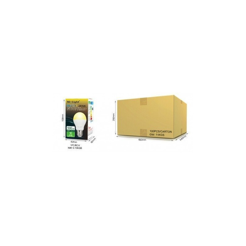 Żarówka LED E27 CCT 6W WiFi Mi Light