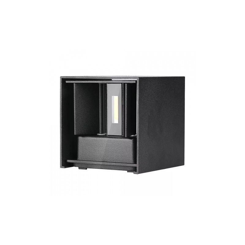 Kinkiet Ścienny 12W LED Góra/Dół Regulowany Czarny IP65 4000K 1100lm