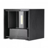 Kinkiet Ścienny 12W LED Góra/Dół Regulowany Czarny IP65 4000K 1100lm