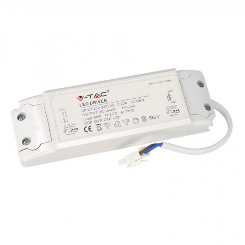 Panel LED V-TAC 45W 600x600 VT-6068 6400K UGR 3600lm PMMA