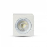 Oprawa V-TAC GIPS GU10 Natynkowa Kwadrat Aluminium Ring Biała 75x75x75mm VT-716