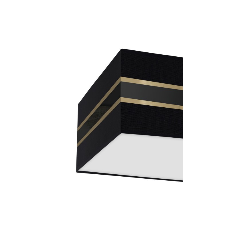 Plafoniera Kwadrat ULTIMO BLACK 3xE27 50cm