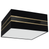 Plafoniera Kwadrat ULTIMO BLACK 3xE27 50cm