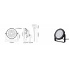 Lampa Ogrodowa FUTC01 9W 24V RGB+CCT Mi Light
