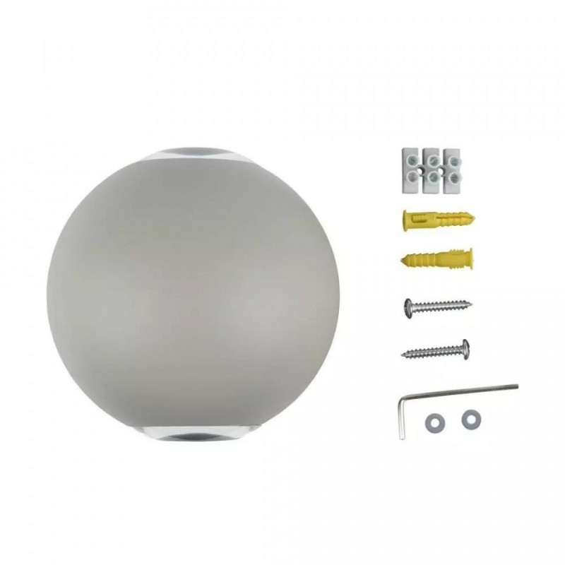 Kinkiet Ścienny V-TAC 6W LED Szary Okrągły IP65 4000K VT-836