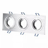 Oprawa Oczko V-TAC Aluminiowa Odlew 3xGU10 Kwadrat Aluminium Szczotkowane VT-784