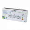 Oprawa Oczko V-TAC Aluminiowa Odlew 3xGU10 Kwadrat Aluminium Szczotkowane VT-784
