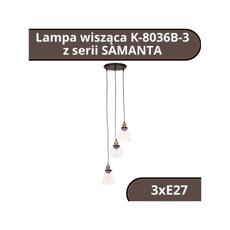 Lampa wisząca K-8036B-3 z serii SAMANTA K-8036B-3