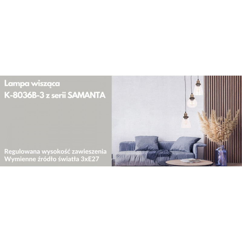 Lampa wisząca K-8036B-3 z serii SAMANTA K-8036B-3