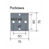 RADO II SU-MA - nowoczesna lampa ogrodowa srebrna 75cm