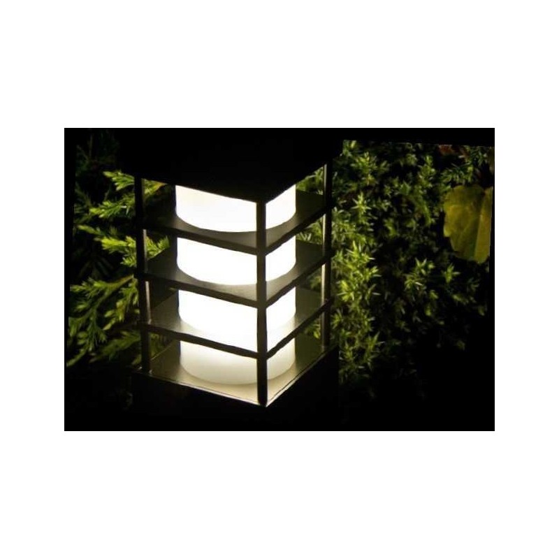 RADO II SU-MA - nowoczesna lampa ogrodowa srebrna 75cm