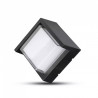 7W LED WALL LIGHT WITH CAP COVER 3000K BLACK-SQUARE