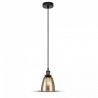 Oprawa Wisząca V-TAC LOFT Vintage Szkło Bursztyn fi140 VT-71406