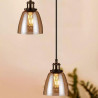 Oprawa Wisząca V-TAC LOFT Vintage Szkło Bursztyn fi140 VT-71406