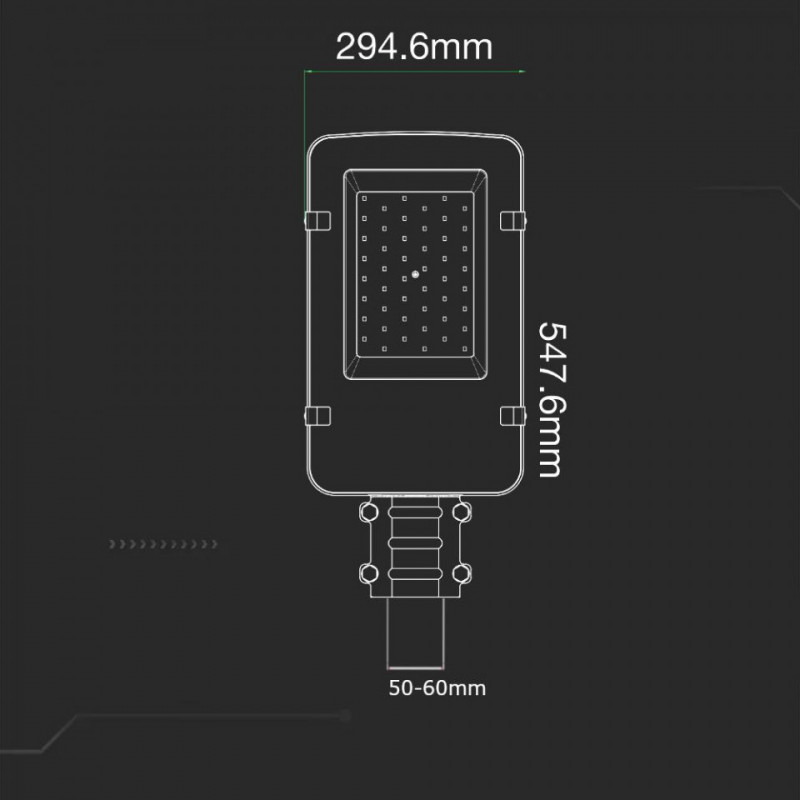 Oprawa Uliczna LED V-TAC SAMSUNG CHIP 100W VT-100ST 6500K 9400lm 5 Lat Gwarancji