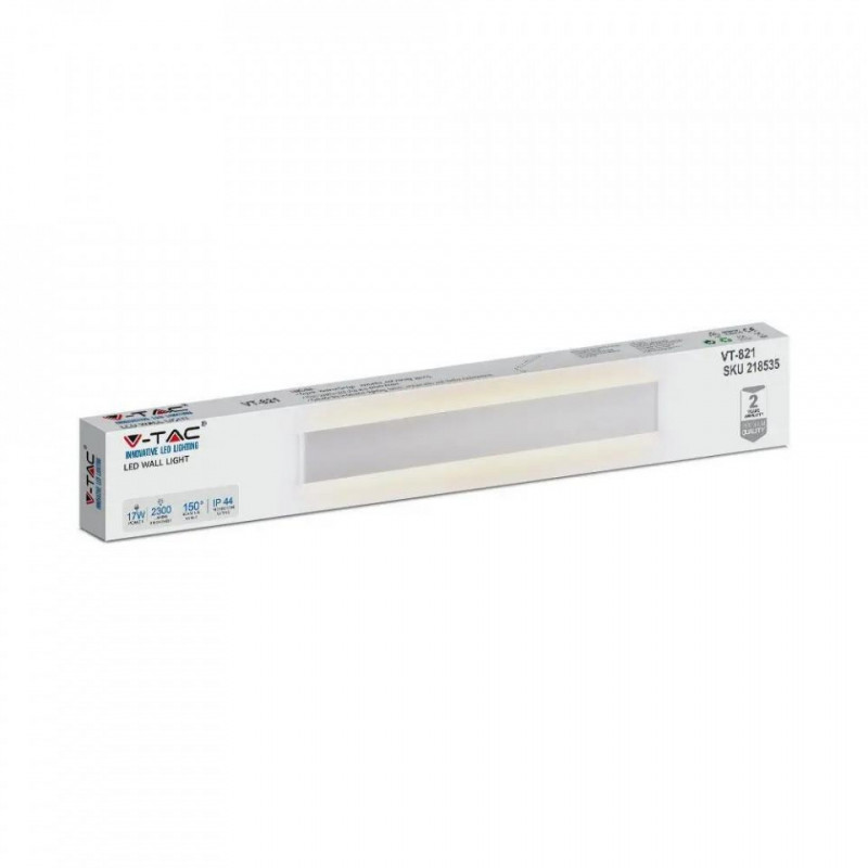 Kinkiet Ścienny V-TAC 17W LED Biały IP44 VT-821 3000K 2470lm