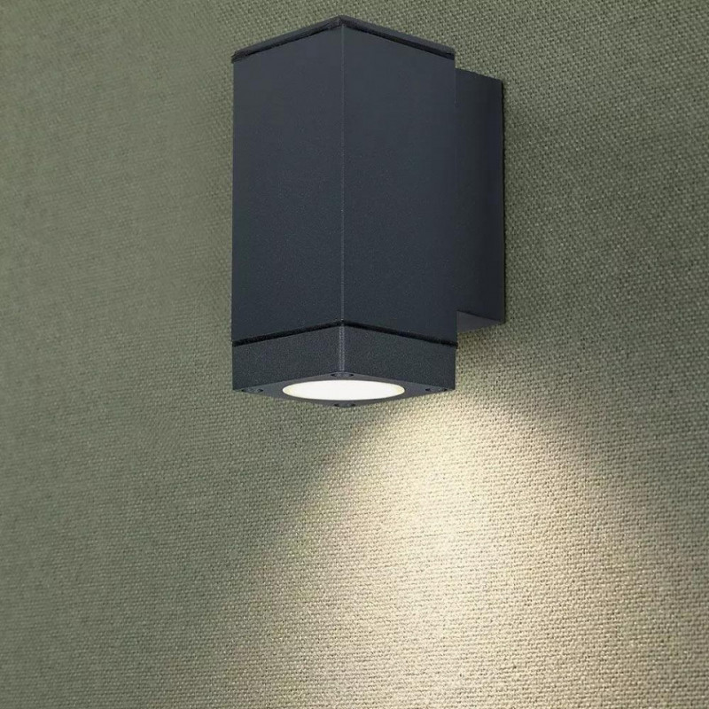 Kinkiet Ogrodowy V-TAC Góra/Dół GU10 Grafit Mat VT-842