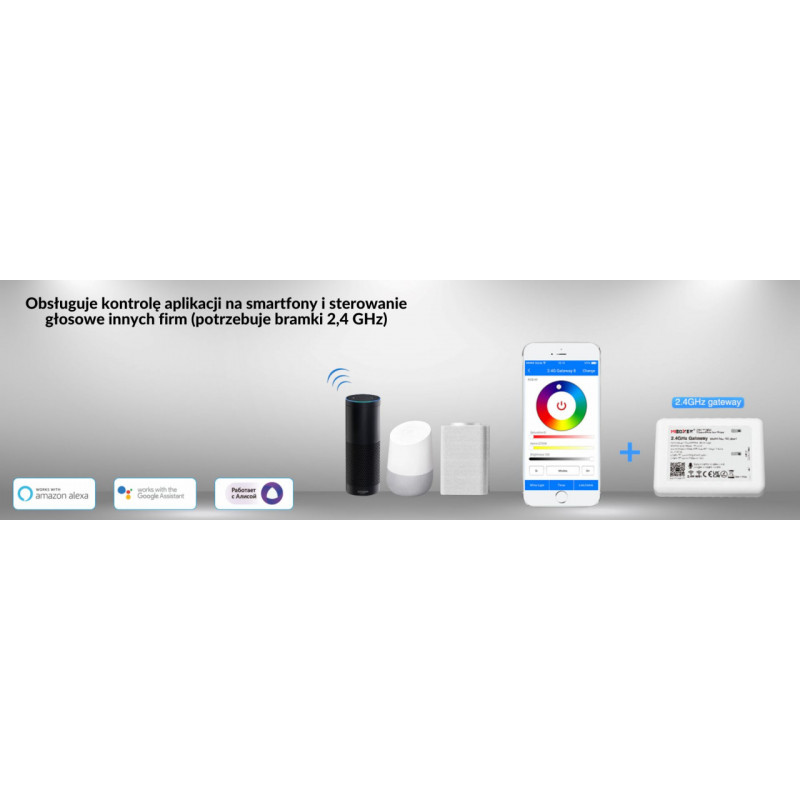 Żarówka LED GU10 RGB+CCT 4W WiFi Mi Light