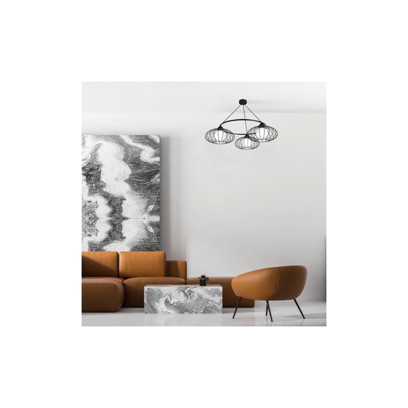Lampa Wisząca KRONOS BLACK 3xE14