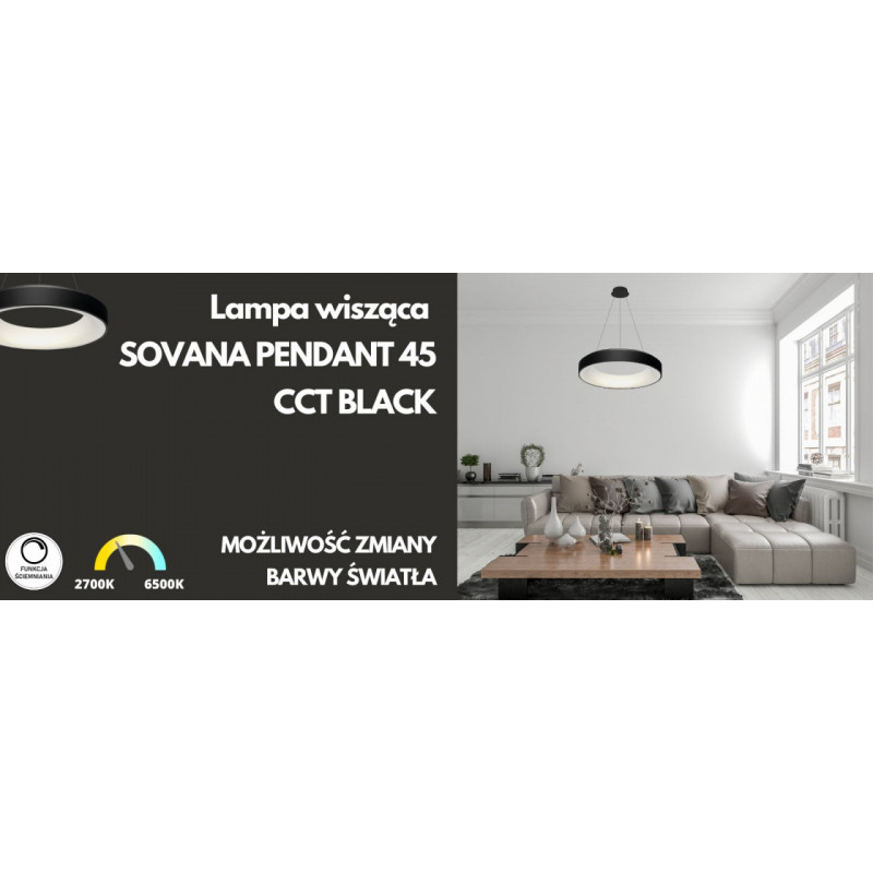 SOVANA PENDANT 45 CCT BLACK